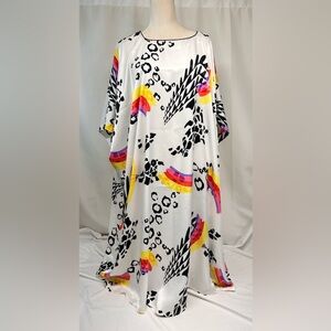 Vintage David Brown California Saks Fifth Avenue Mumu Kaftan Maxi Dress